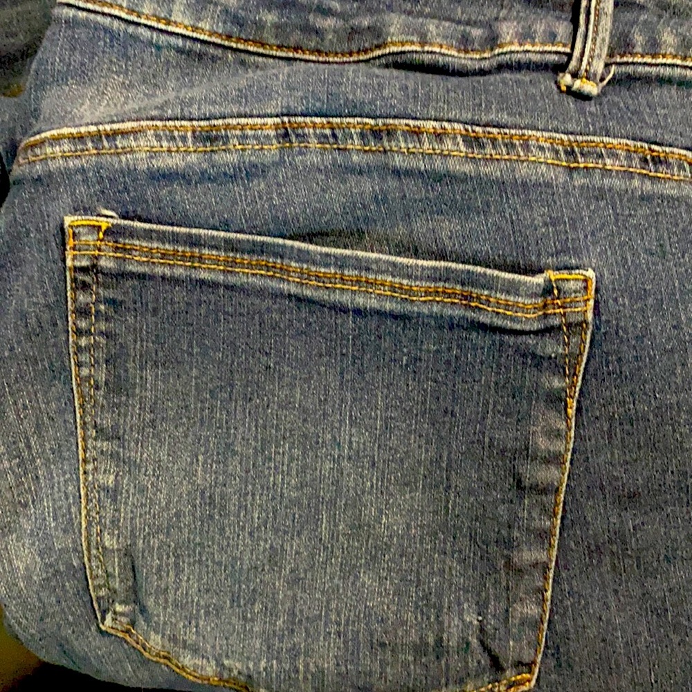 Meri Skye, ankle jeans, medium wash, 24W